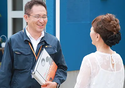 株式会社石井建装点検中の様子