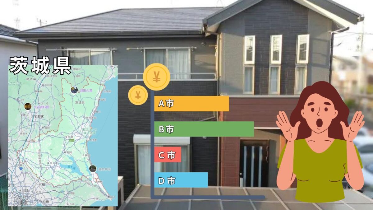 茨城県でも市によって外壁に関する助成金の有無が変わる