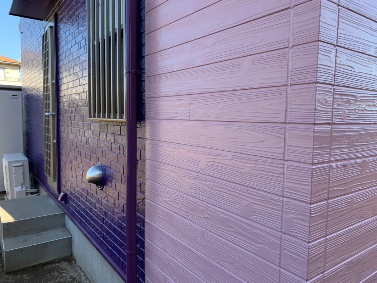 利根町】アメジストを思わせる紫とグレー系のピンクのツートンで高級感