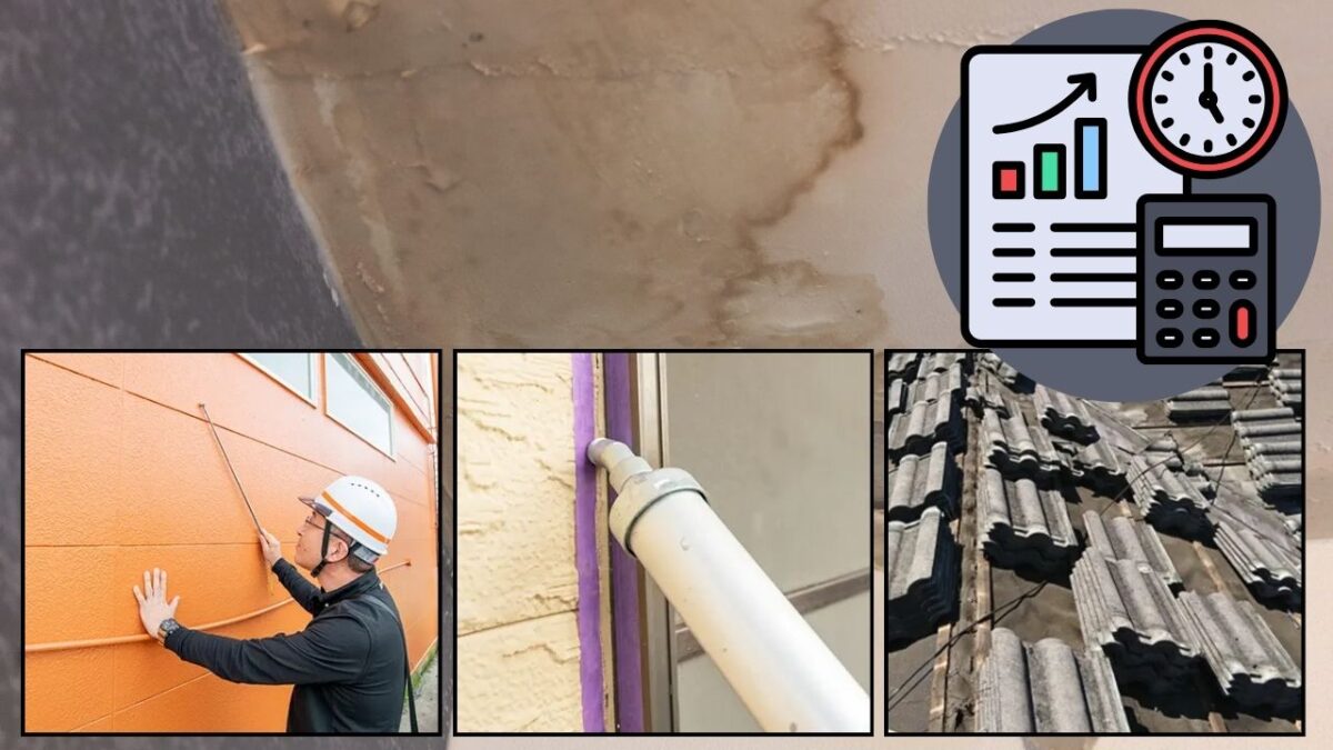 費用の見方｜雨漏りは「原因特定→応急→本工事」で考える