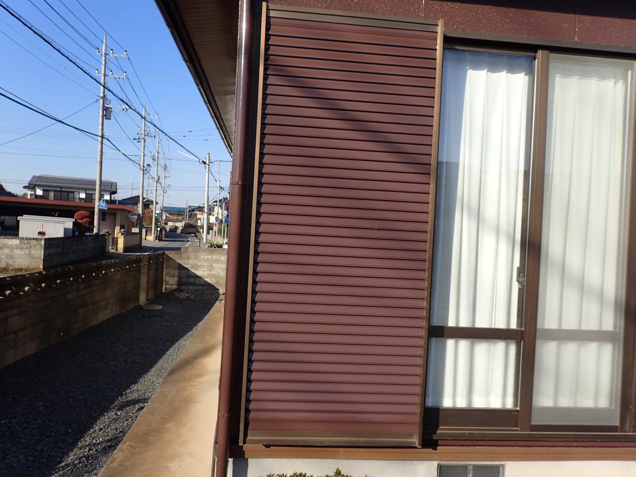 つくば市上郷F様邸ビフォーアフター画像：雨戸完工