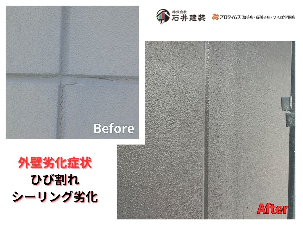 取手市藤代南Tビルビフォーアフター画像:外壁